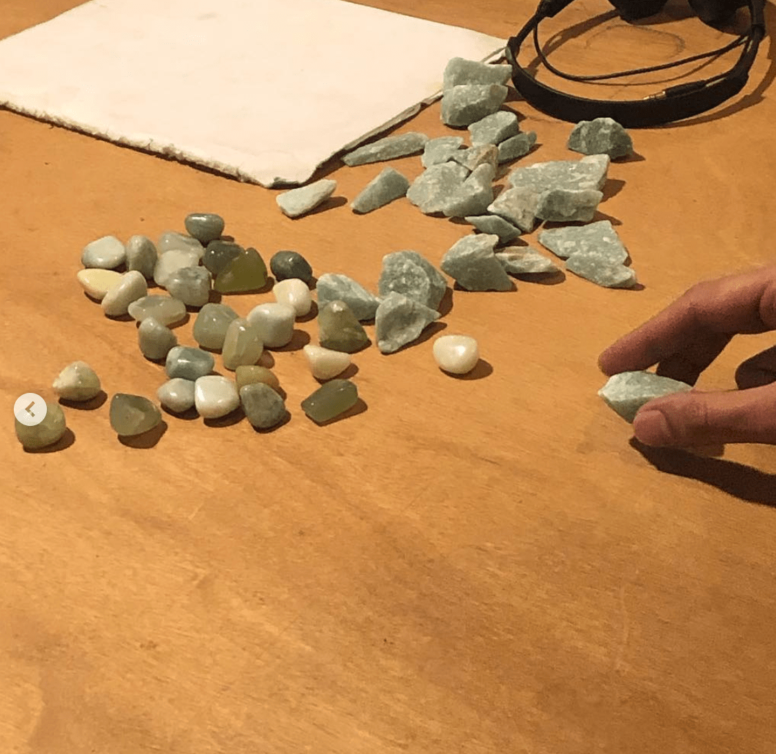 photo of rocks that ingrid burrington brought to class