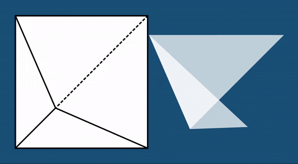 screenshot of origami software, origami folding patterner