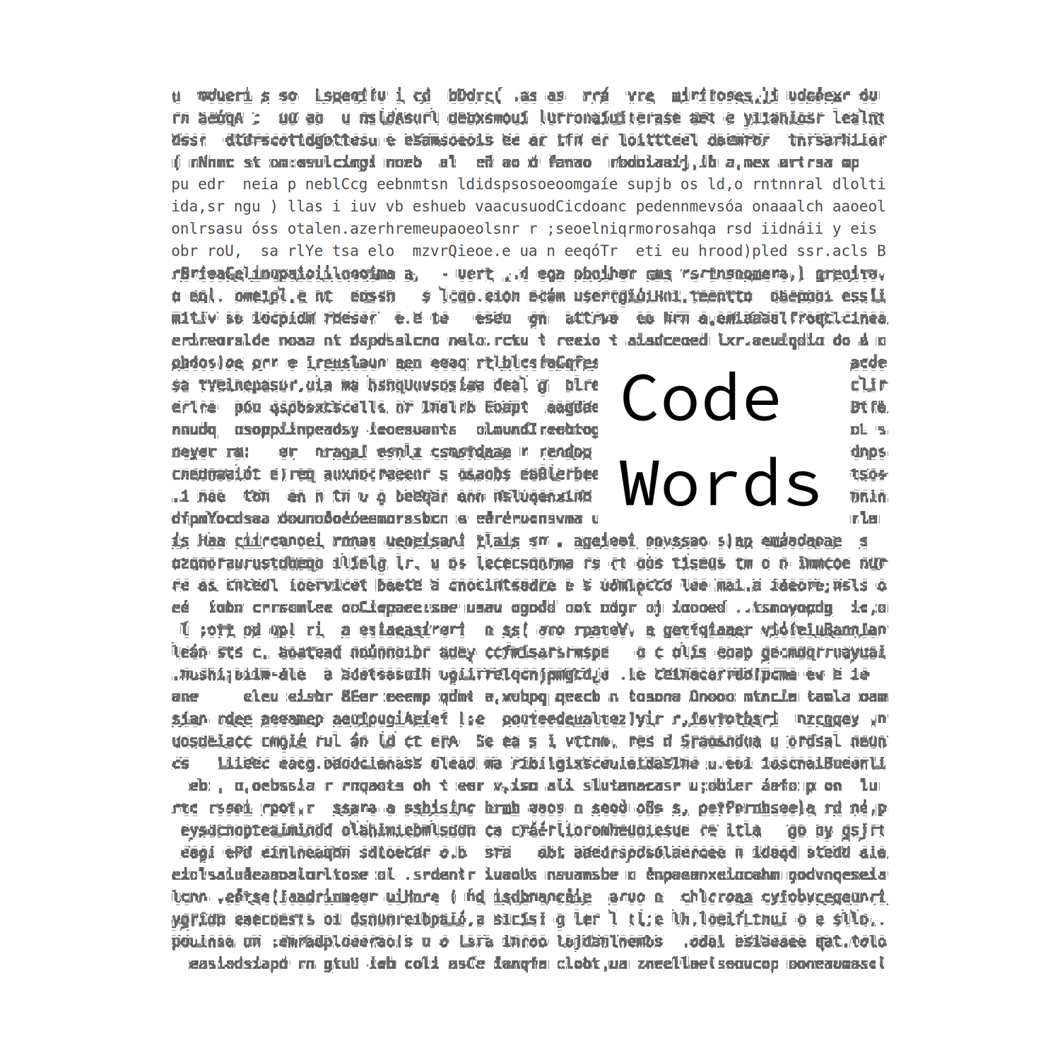 Code words poster